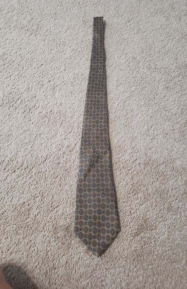 HP 🎊 100% silk tie made in Italy 55 inches long retro pattern - Picture 3 of 9